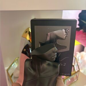 Black Sculptural Perfume Bottle